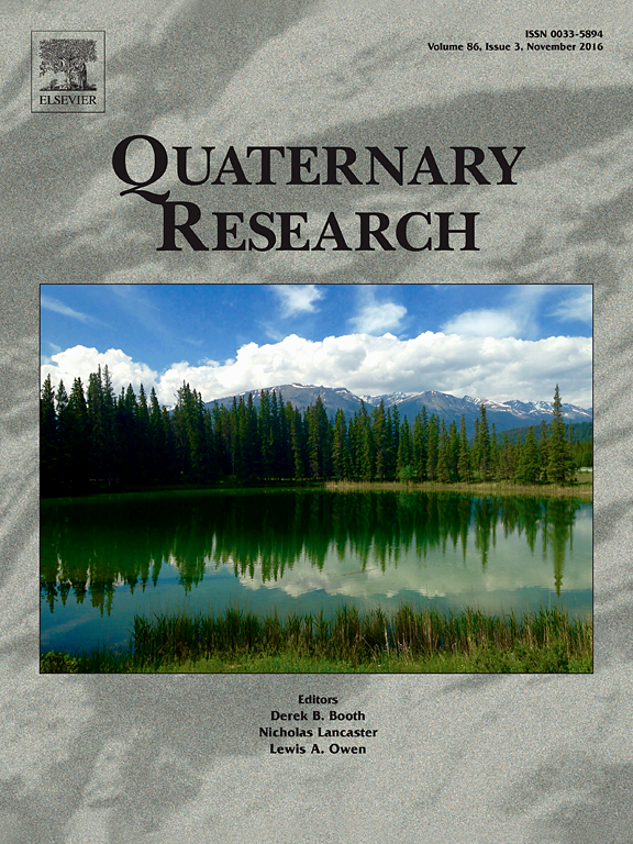Go to journal home page - Quaternary Research